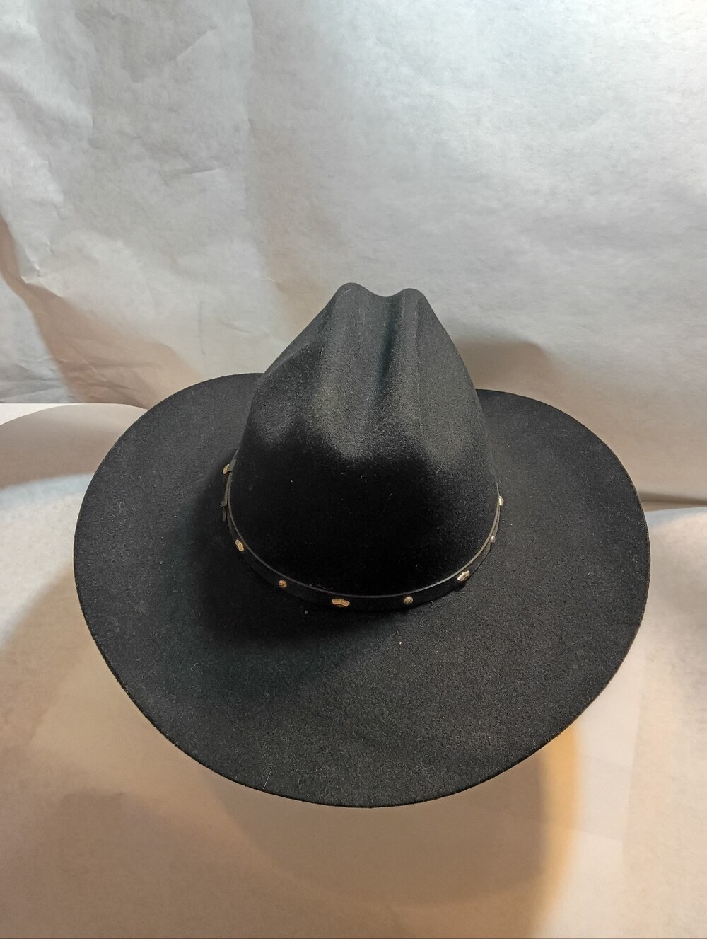 Stallion by Stetson Premium wool XX felt cowboy hat. Black. Size 7